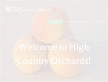 Tablet Screenshot of highcountryorchards.com